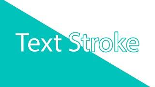 Text Stroke in CSS | UI Design