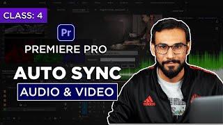 Adobe Premiere Pro Tutorial | How to Auto Sync Audio with Video in Adobe Premiere Pro in Hindi Urdu