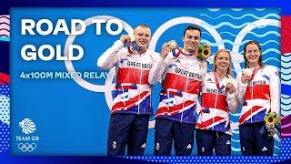 SWIMMING GOLD & NEW WR!!!  | Mixed 4x100m Medley Relay Team's Road To Gold | Team GB