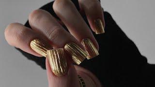 Дизайн ногтей втиркой  текстура на ногтях гелем желе