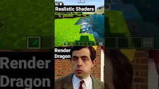 New Shaders vs Render Dragon #minecraft #shaders #shorts #viral