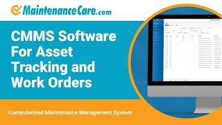 CMMS Software For Asset Tracking - Work Order | Inventory Management Software | Maintenance Care