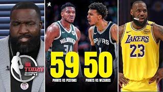 [FULL] NBA TODAY | Kendrick Perkins on Giannis & Wemby masterpiece 50+ pts, 39-yr LeBron still COOK