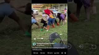 Mom Twerks at Son's BDay Party, He Tries to Stop Her and is KICKED SMH!