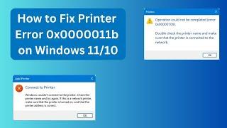 How To Printer Share In Windows 10/11 | How to Fix Printer Error 0x0000011b on Windows 11/10 |