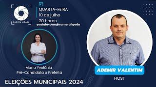 ELEIÇÕES MUNICIPAIS 2024 // MARIA YVELÔNIA // PRÉ - CANDIDATA A PREFEITA // CÂMERA LIGADA