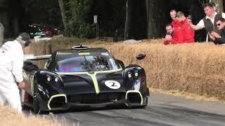 Pagani HUAYRA R FLAT OUT! Goodwood Festival OF Speed!