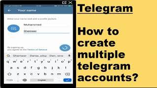 How to create multiple telegram account?