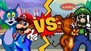 M.U.G.E.N Battles | Tom/Mario vs Jerry/Luigi