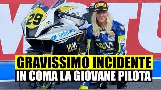 TRAGEDIA SUL CIRCUITO DI MISANO: IN COMA LA GIOVANE E TALENTUOSA PILOTA DOPO UN INCIDENTE