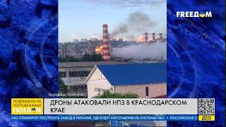 Порт, нефтебаза и НПЗ атакованы в Туапсе и Новороссийске: кадры очевидцев