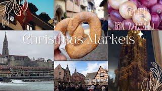 traveling to france for x-mas markets & bern onion fest | vlog (: