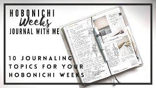 TOP 10 JOURNALING PROMPTS FOR Hobonichi Weeks 2021 journal with me | paperjoyph