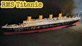 MODEL OF THE BRITISH VESSEL "TITANIC" in 1/700 scale. HOW TO MAKE DIY BACKLIGHT INSIDE A MODEL?