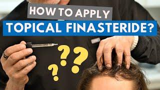 How to Apply Topical Finasteride/Minoxidil for Maximum Hair Growth? Dr. Cole's Demonstration