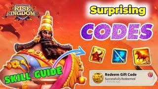 Free Rise Of Kingdoms Codes 2024 ° Skill Guide, Gem's | Code Rise Kingdoms | ROK Redeem Code