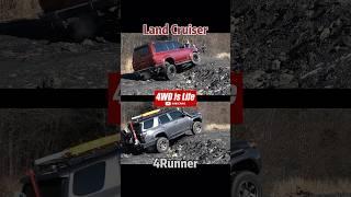 Toyota Land Cruiser 80 series vs Toyota 4Runner - Offroad suspension flex comparison #offroad