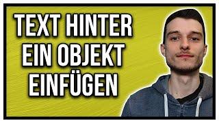 DaVinci Resolve 17 Text hinter ein Objekt einfügen Tutorial German [2022]