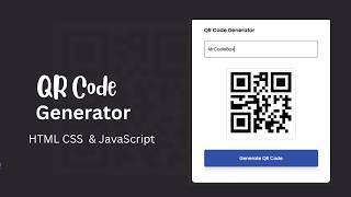 Create QR Code Generator Using HTML CSS and JavaScript in 2025 ️ @mrcodebox33