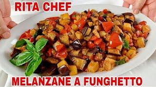 MELANZANE A FUNGHETTORITA CHEF | Senza friggere, gustose e super appetitose.