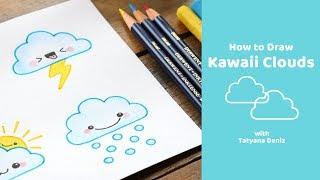 How to Draw Kawaii Clouds 4 Different Ways