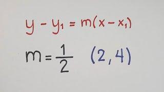 Finding the Equation of a Line Given Slope and a Point - Point - Slope Form