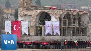 Historic Mosque Moved From Ancient Turkish Town Before Dam Waters Rise