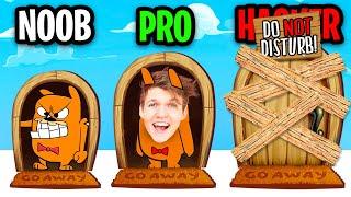 NOOB vs PRO vs HACKER In DO NOT DISTURB!? (ALL LEVELS!)