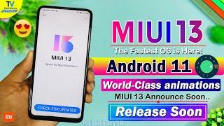 MIUI 13 - The Fastest OS Release Soon | MIUI 13 Update Release Date | MIUI 13 World Class Animation
