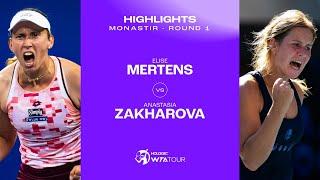 Elise Mertens vs. Anastasia Zakharova | 2024 Monastir Round 1 | WTA Match Highlights