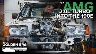 Squeezing A Turbocharged 2.0L AMG Engine Into A Mercedes 190E - FCP Euro's Golden Era Project Pt. 1