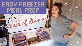 ️ EASY FREEZER MEAL PREP! *Fill Your Freezer* (POSTPARTUM PREP FOR NEW MOMS) + ORGANIZATION