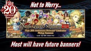 [FGO NA] Safe to pass on these SSRs? Yup! | Fate 20th Anniversary Celebration Banner Overview