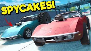 Spycakes & I UPGRADED Our Corvettes with WEIRD Parts in BeamNG Drive Mods!