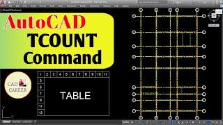 TCOUNT command in AutoCAD | Automatic Text numbering in AutoCAD | CAD CAREER
