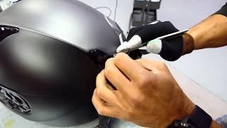 Easy way motor helmet wrap using knifeless tape.