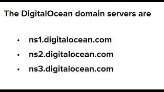 Configure Godaddy Nameservers to point to Digital Ocean