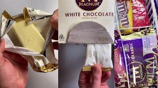 Magnum Ice Cream Chocolate Bucket ASMR I Satisfying