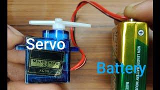 Servo motor drive direct with battery #project #servomotors #tutorial