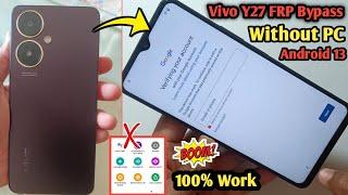 Vivo Y27 Frp Bypass Android 13 Latest Update New Method Without Pc || Google Account Unlock 2024