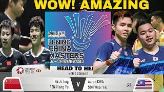 WOW! Aron Chia/Soh W.Y vs Hi Ji Ting/Ren Xiang Yu | Li-Ning China Masters badminton