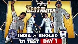 Day 1 - 1st Test India vs England Real Cricket 20 Expert Mode Match  Live Stream