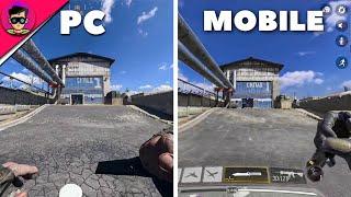 Call Of Duty Mobile Vs Pc Scrapyard Map | Graphics Comparison !