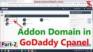 How to addon domain in godaddy cpanel in Hindi || Part-2 || #addondomain