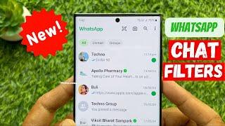 How to Use Chat Filters on WhatsApp - A Complete Guide || Filter Chat WhatsApp