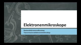 Was sind Elektronenmikroskope? | REM / TEM | DE | GERMAN