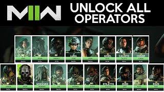 How to Unlock ALL OPERATORS in Modern Warfare 2 (All 21 Skins)