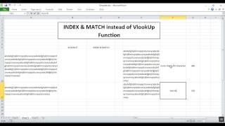 INDEX & MATCH instead of VLOOKUP for its limitation