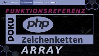 Zeichenketten - ARRAY..explode, implode, join, str_split, str_getcsv  [PHP Doku - Funktionsreferenz]