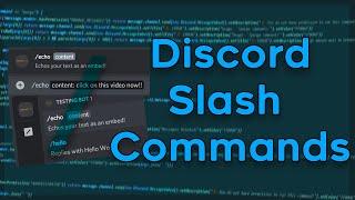 How to make Discord slash commands | Discord.js